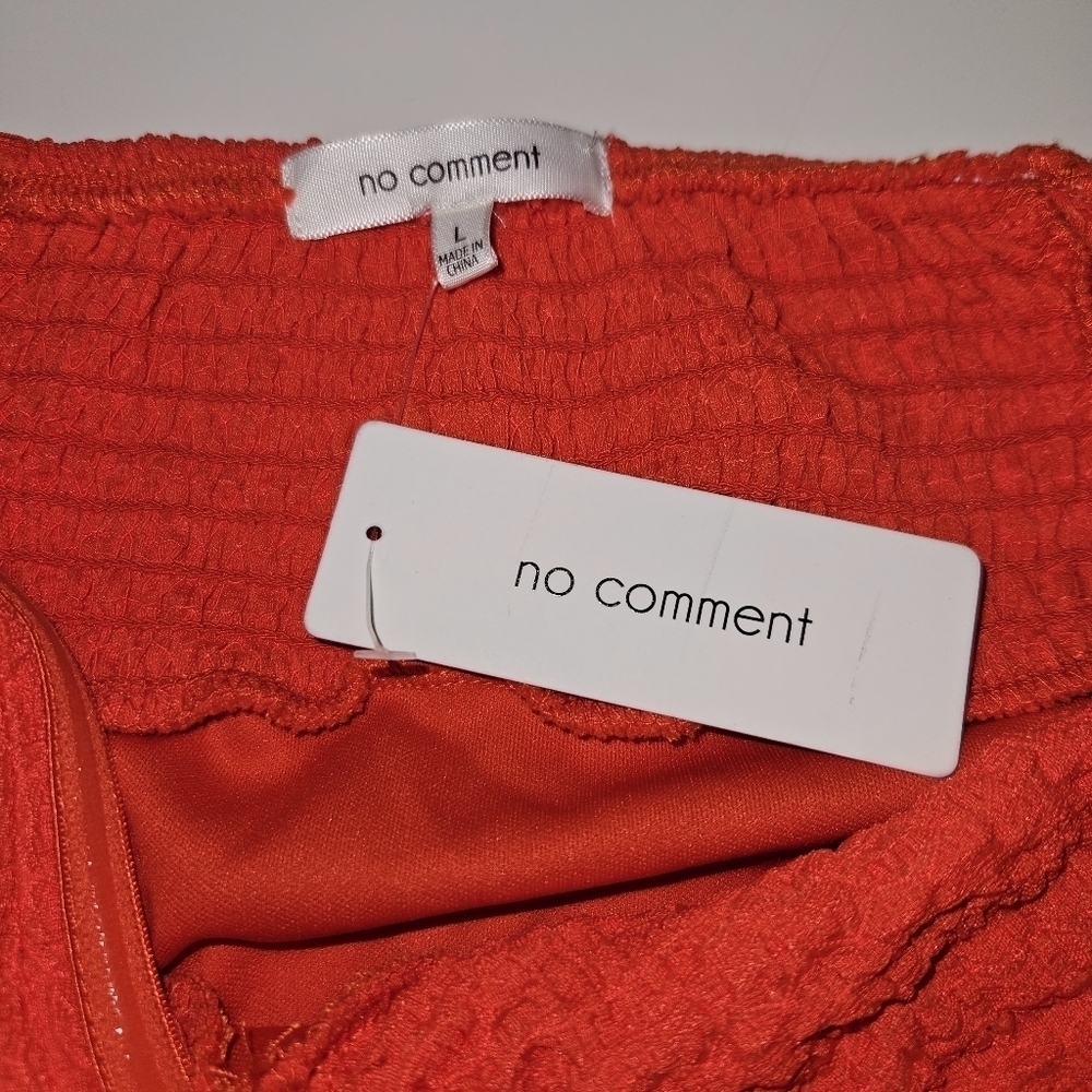 No Comment Womens Strapless Midi Dress Sz Large NWT - Picture 9 of 9